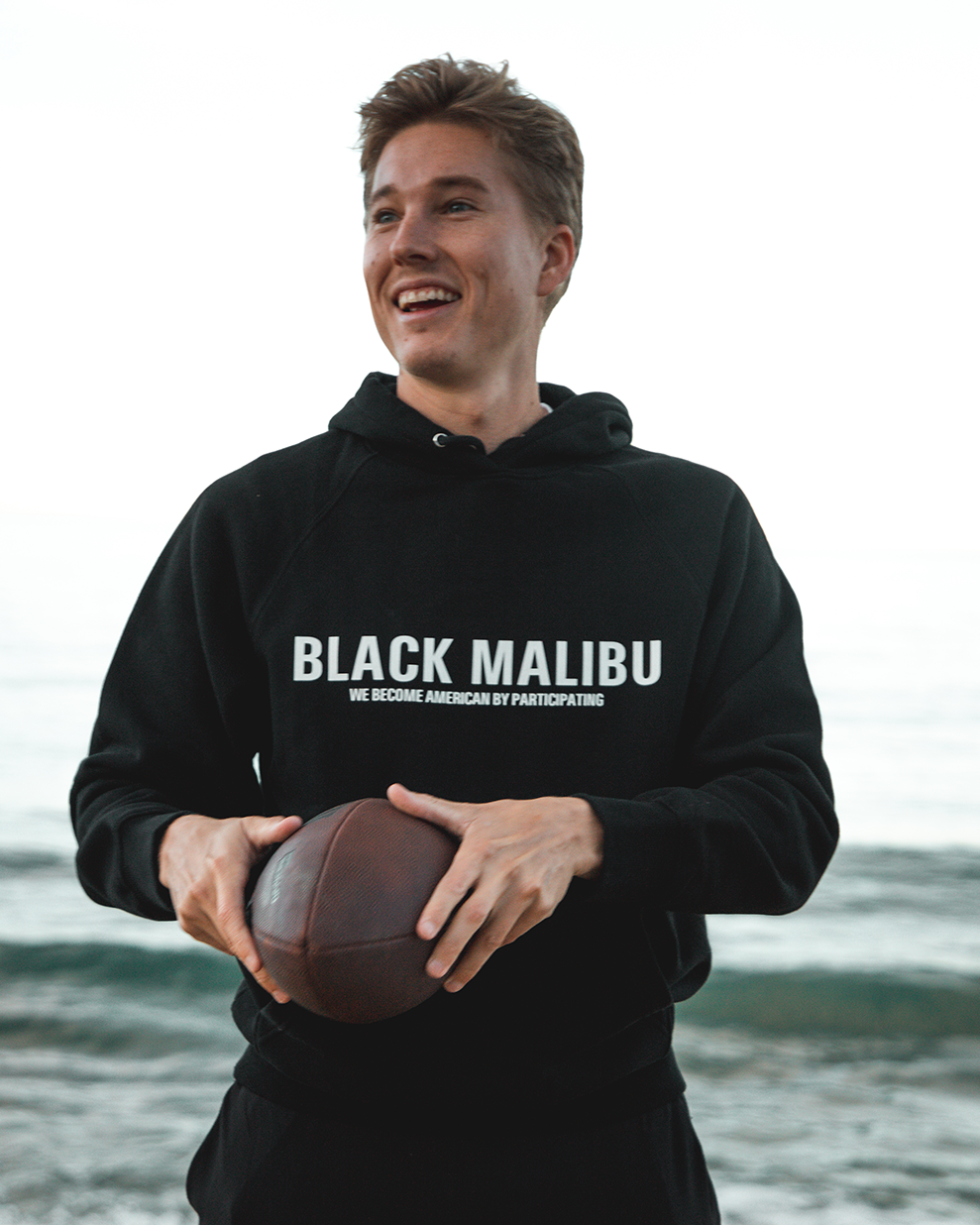 Black Malibu Premium Hoodie - Ice Cream